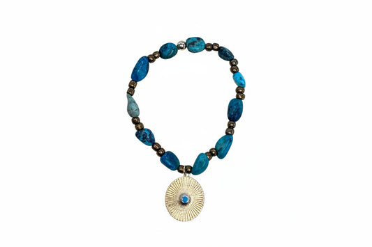 Turquoise + Bronze Bracelet