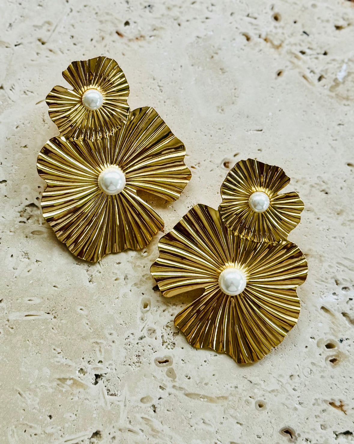 Golden Bloom Earring
